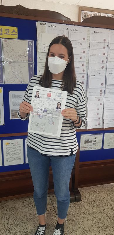 Foreign resident with a Korean driver's licence issued the same day at SDA in Anyang